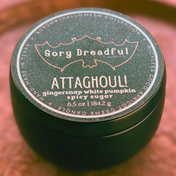 Attaghoul! Wickless Candle: Gingersnap White Pumpkin Spicy Sugar Scent - Picture 4 of 9